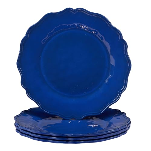 Isabella Blue Melamine Dinner Plates Set of 4 – Lightweight Unbreakable Plates for Indoor Outdoor Dining, Dishwasher Safe, BPA-Free, Great for BBQ, Poolside, Patio, or RV Use Isabella Blue Melamine Dinner Plates Set of 4 – Lightweight Unbreakable Plates for Indoor Outdoor Dining, Dishwasher Safe, BPA-Free, Great for BBQ, Poolside, Patio, or RV Use