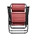 Caravan Sports Zero Gravity Outdoor Portable Folding Camping Lawn Deck Patio Pool Recliner Lounge Chair for Adults, Adjustable Headrest, Burgundy