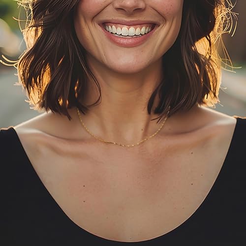 Ross-Simons Italian 18kt Yellow Gold Diamond-Cut Singapore-Chain Necklace2