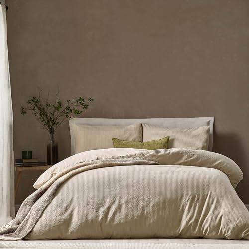Couette 100% Coton à rayures Malton teinte lin pour lit double