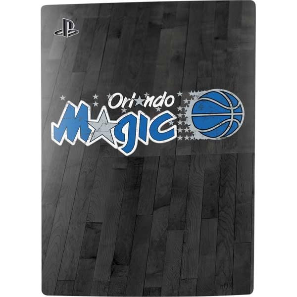 Skinit Decal Gaming Skin Compatible with PS5 Bundle - Officially Licensed NBA Orlando Magic Hardwood Classics Design