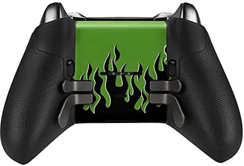 Skinit Decal Gaming Skin Compatible with Xbox Elite Wireless Controller Series 2 - Officially Licensed Originally Designed Green Flames Design