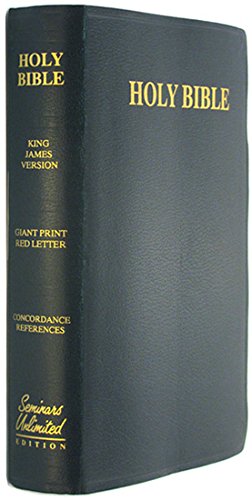 Seminars Unlimited Ed Holy Bible -King James, Giant Print, Red Letter with Concordance and References (Seminars Unlimited Edition)
