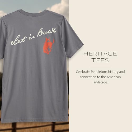 Image of Pendleton Men's Graphic T-Shirt, 100% Cotton Short Sleeve Tee, Soft Water-Based Print Casual Shirt, Crew Neck
