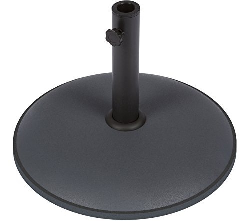 Home & Comfort Sturdy Cement Umbrella Base (Gray), 44 Pounds