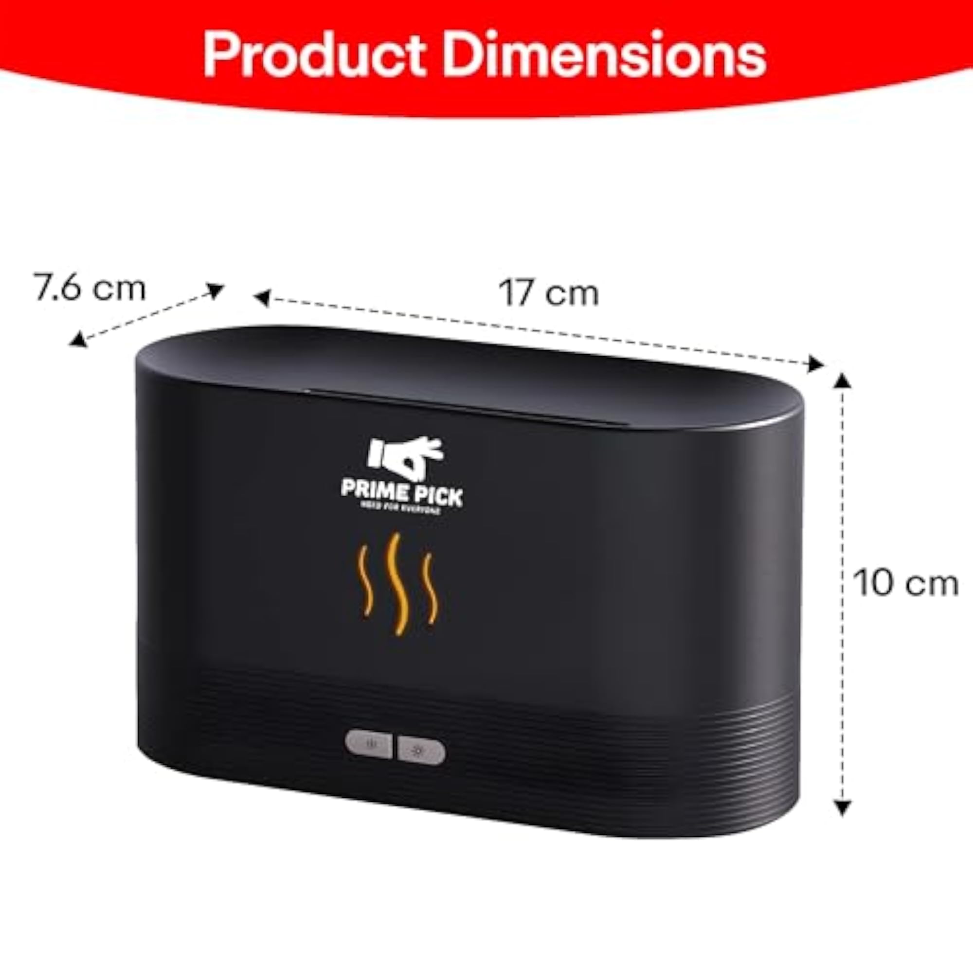PRIME PICK Polypropylene Aroma Diffuser with Adjustable Brightness