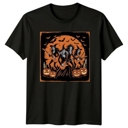 Image of Witch Please I Need to Rock and Roll Womens T-Shirt Witch Rock Band Halloween Music Halloween Birthday Gift for Her M Black