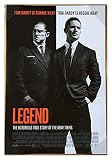 LEGEND MOVIE POSTER 2 Sided ORIGINAL FINAL 27x40 TOM HARDY EMILY BROWNING