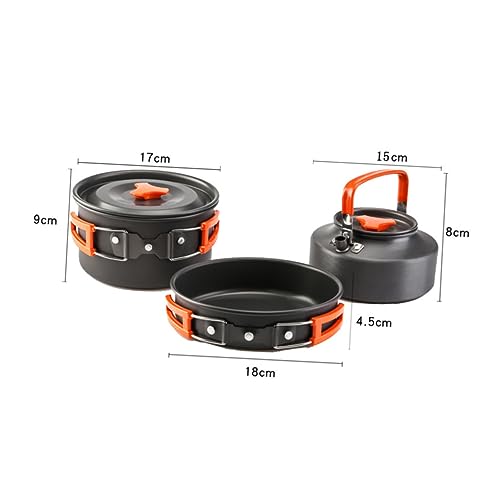 Kit cuisine camping VICASKY en alliage ultra résistant et compact pour bivouac