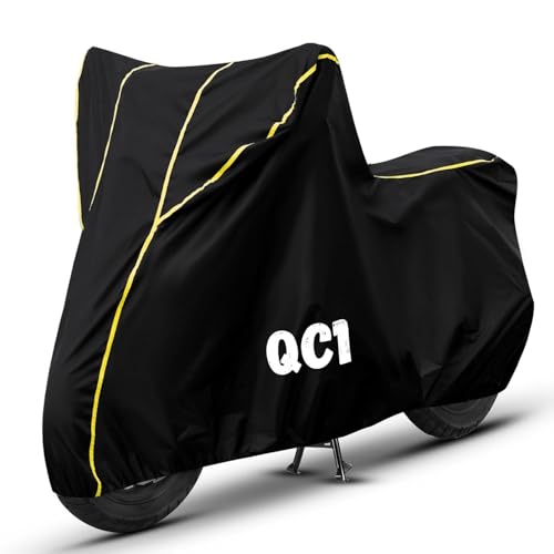 Image of Bike Cover for QC1 100% Waterproof, Dustproof & Scratch Resistant| Fully Bottom Elastic UV Resistant Heavy Duty Body Cover | All Weather Outdoor Use