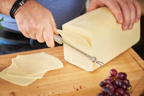 RÖSLE Käseschneider mit Draht und Gabel für Schnittkäse, Edelstahl 18/10 – Ansicht 5