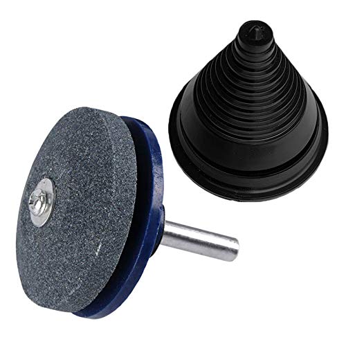 Andifany 2Pcs/Set Convenient Garden Yard Outdoor Accessories Lawn Mower Blade Sharpener Balancer Tractor Hoes Practical Portable