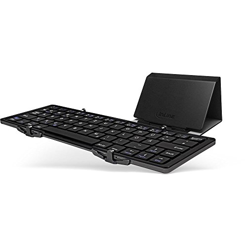 Bild zu InLine 55375 BT-Quick Faltbare Bluetooth Tastatur mit Hülle für Apple iOS/Android/Windows Schwarz