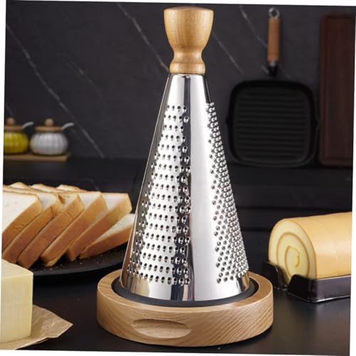 Rallador manual de acero inoxidable con mango de madera miniatura 3
