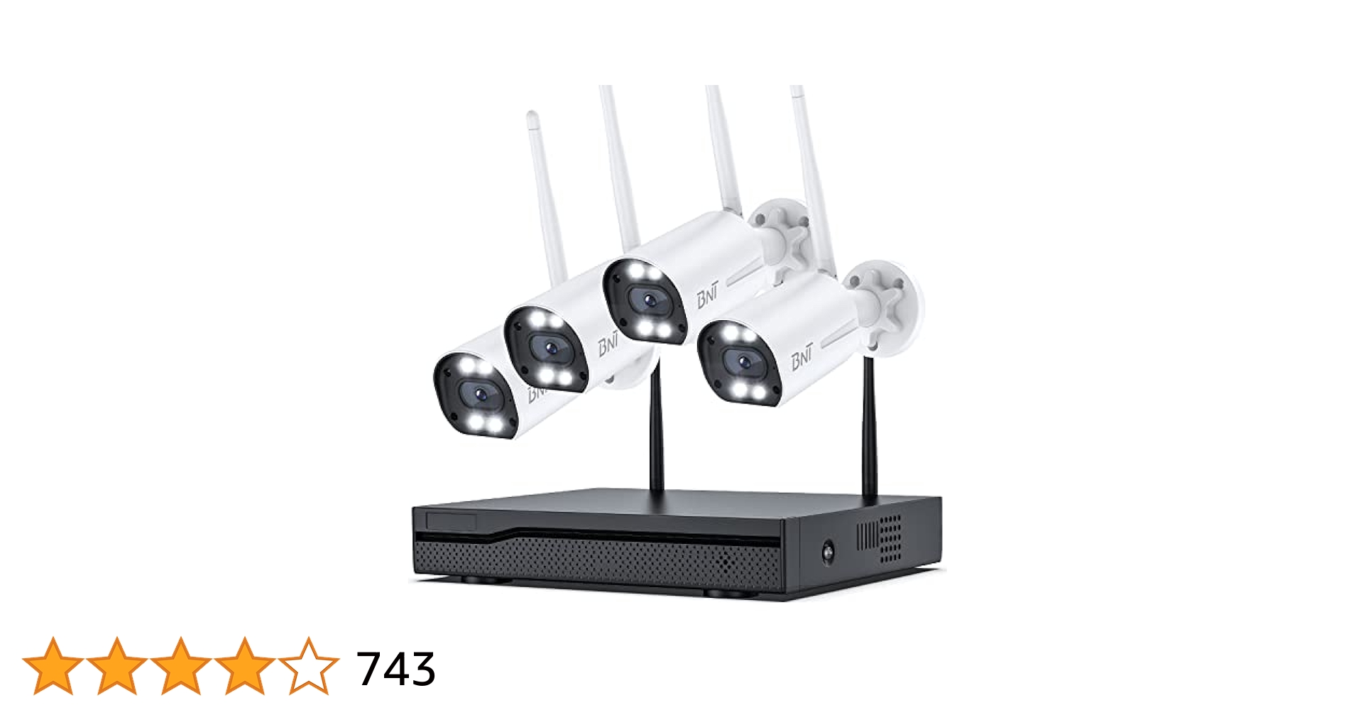 8台セット❣3K/500万超高画素・双方向通話OK・設置工事不要♪❤防犯カメラ Amazon.co.jp: 【500万画素・センサー発光・双方向通話】BNT
