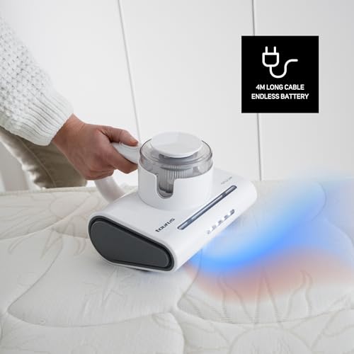 Image of Taurus -Textile Care Mattress Vacuum Cleaner,300w,UV-C Ultraviolet Light,Motorized Brush,LED Light,Long Action Length