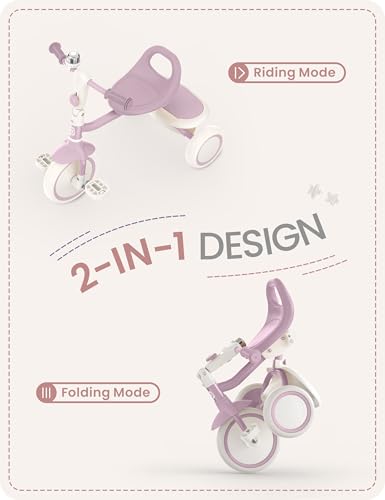 Image of besrey Toddler Tricycle with Bell, for Ages 18 Months to 5 Years