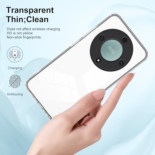 Transparent fodral för Honor Magic5 Lite/X9a - Tunt och stötsäkert