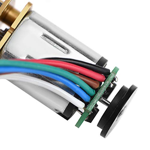 Moteur à Engrenages Encodeur Hall pour Automatisation Robotique de Précision DIY