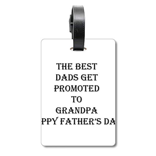 Étiquette de valise Dad Promoted to Grandpa | Cadeau voyage grand-père