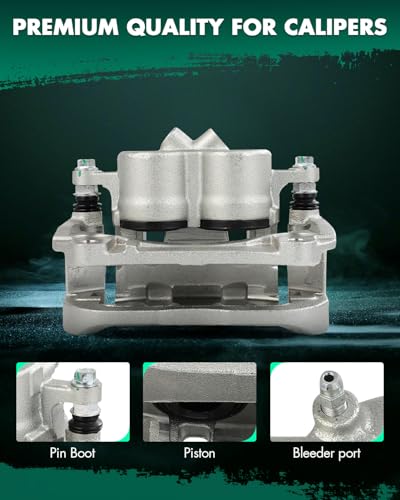 Image of SCITOO Front Right Brake Caliper With Bracket 18B5509 Compatible For Jeep For Cherokee 2014-2022