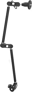 22.4in Magic Arm Camera Mount, 360Â° Rotation Continuity Camera Mount, Articulating Arm Two Section n 1/4inch 3/8inch 4.4lb Load Bearing Articulating Arm for Fill LightPhone