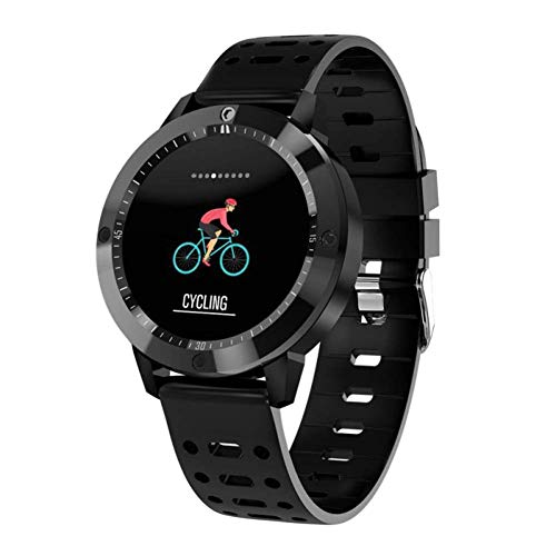 Xxk-znsh Fitness trackers Smart Bracelet/Watch Heart Rate Blood Pressure Monitoring Information Reminder for Men Women Android iOS (Color : Black)