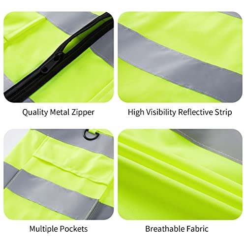 High Visibility Safety Vest Class 2 Ansi Reflective Security Guard Vest Event Security Vest For Mall School Safety Bouncer #TOP4