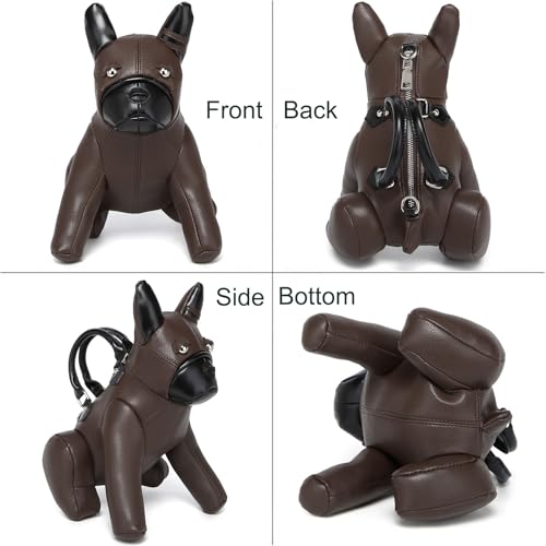 Image of Women PU Leather Unique Novelty Dog Shaped Crossbody Shoulder Bag Handbag Purse