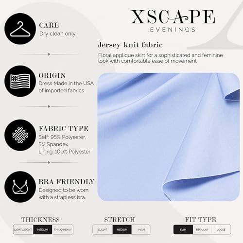 Image of Xscape Women's Long Off-the-Shoulder Sweetheart Neckline Formal Evening Gown with Ruching and Draped Ruffle Detail