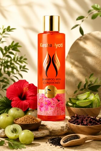 Image of AKANSHA Keshajyoti Natural Ayurvedic Deep Nourishing Liquid Shampoo, 1 Count