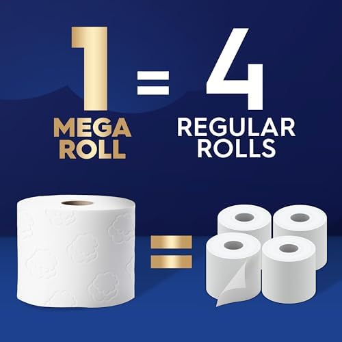 White Cloud Ultra Soft & Strong Toilet Paper, 4 packs of 6 Mega Rolls = 96 Regular Rolls - 5
