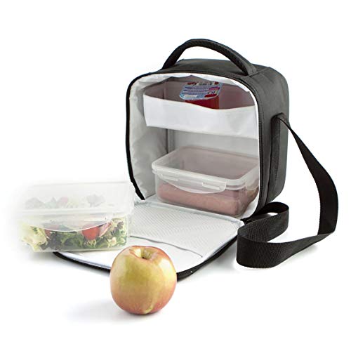 Quid Bolsa Isotermica Con 2 Recipientes 22x13x22cm Pp – Polipropileno Cierre Cremallera