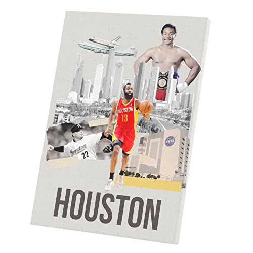 Toile imprimée Houston de qualité premium pour une décoration murale élégante et durable