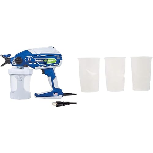 Graco TrueCoat 360 Variable Speed Paint Sprayer and FlexLiner Spray Paint Bags (42 oz) Bundle