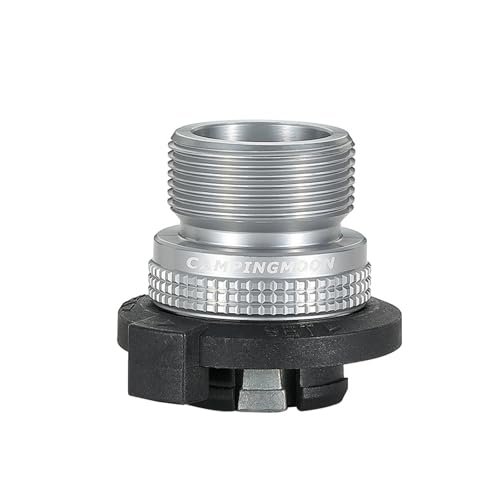 Campingmoon Butane to Propane Adapter Converter 8oz Nozzle Type Butane Canister to 1LB Propane Devices MAPP Gas Torch Connection Z19