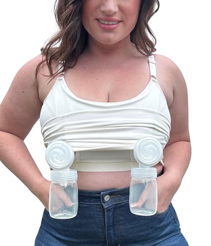 Image of DAVIN & ADLEY Pumping and Nursing Compression Tank - Hands Free Amelia Style for Small Busty–2X Busty - Full Length, No Clips