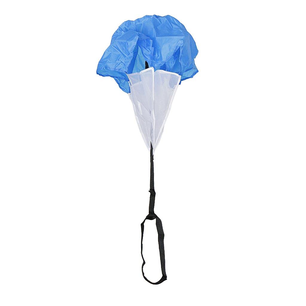 Kids Athletics Sports Football Running Training Fitness Exercise Umbrella Drag Chute Parachute Blue-image-47