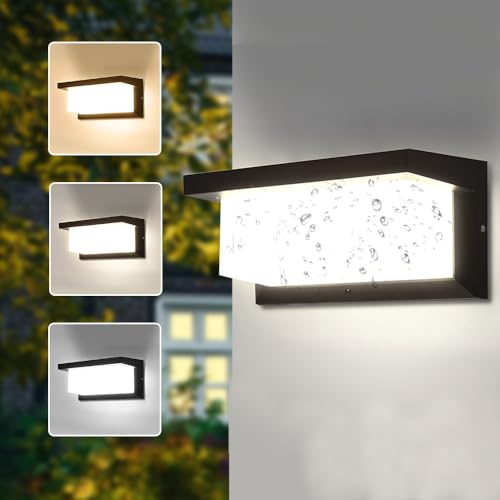 Apliques Pared Exterior LED 18W regulables con tres tonos CCT y proteccion impermeable IP65
