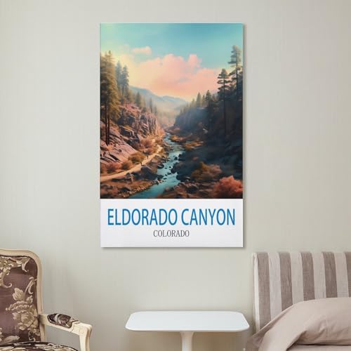 Poster Eldorado Canyon Colorado impression toile salon sans reflet Ndoud