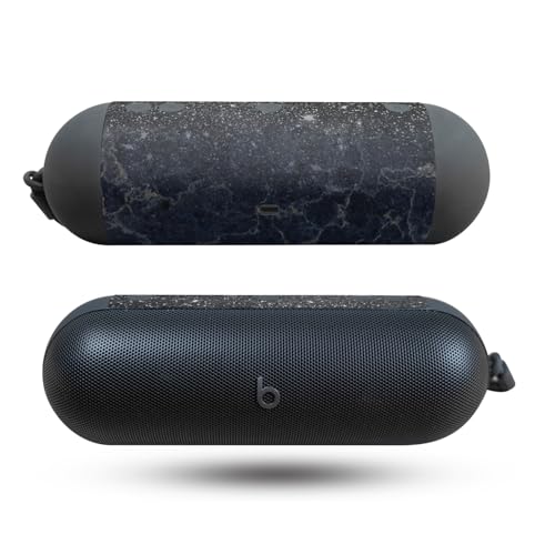 Image of Speaker Skin Compatible with Beats Pill (2024) - Dark Shimmer Marble - Premium 3M Vinyl Protective Wrap Decal Cover - Easy to Apply | Crafted in The USA by MightySkins