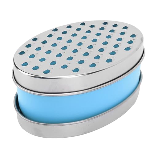 Rallador de caja con 2 superficies y contenedor azul miniatura 3