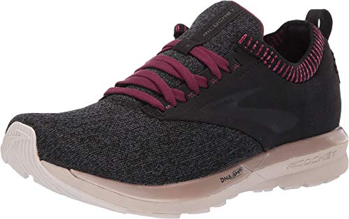 Preisvergleich Produktbild Brooks Damen Ricochet, Schwarz (Schwarz / Grau / Pink), 38.5 EU