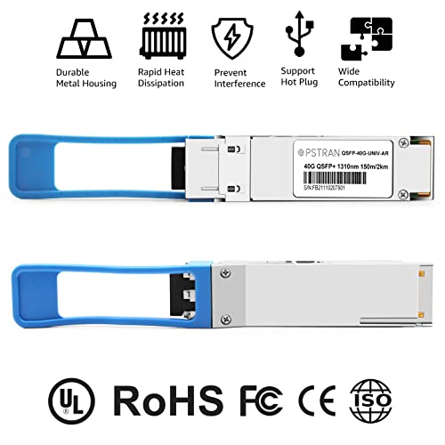 Image of 40G QSFP+ UNIV LX4 for Arista QSFP-40G-UNIV 40GBASE-UNIV QSFP+ Transceiver Module SMF /MMF 1310nm 2km /150m LC DOM