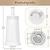 ARETHONE Wasserfilter Ersatz für Sage Kaffeevollautomat, 4 Stück Ersatz für Sage Barista Express Pro Wasserfilter, Water Filter für SES810/SES880/SES920/SES980/SES990/SES875/SES008/BES008