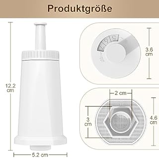 ARETHONE Wasserfilter Ersatz für Sage Kaffeevollautomat, 4 Stück Ersatz für Sage Barista Express Pro Wasserfilter, Water Filter für SES810/SES880/SES920/SES980/SES990/SES875/SES008/BES008