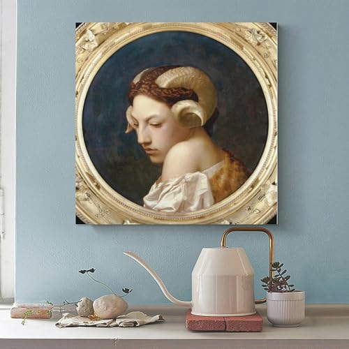 Toile La Bacchante Gerome : sublimez un mur vide avec un portrait d'art classique