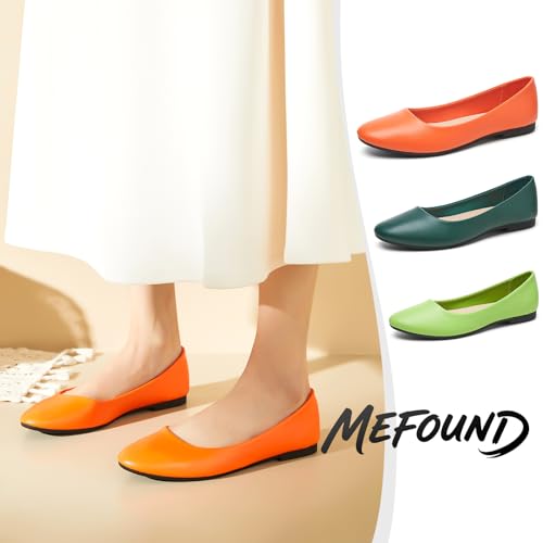 Image of Women's Ballet Flats Shoes Comfortable PU Leather Dress Slip on Shoes Teacher Business Casual