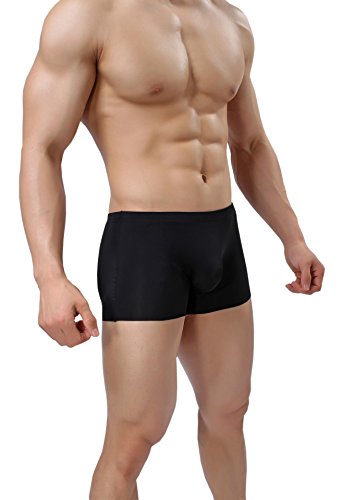 Gudan Mens Silky Underwear Sexy Seamless Boxer Briefs2