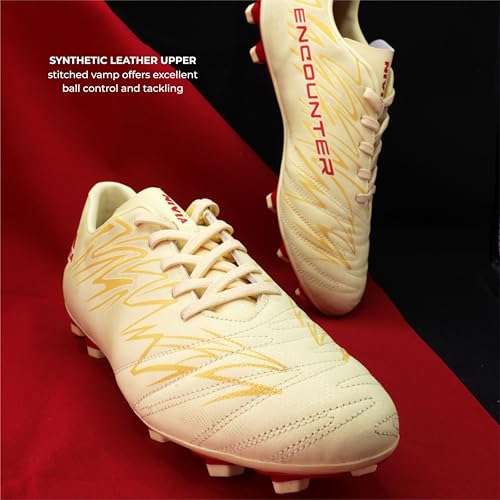 Image of Nivia Encounter 11.0 Football Stud for Mens, TPU Sole with PVC Synthetic Leather Upper for Hard and Grassy Surfaces